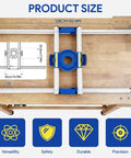 Top view of Pro Grade 50 Inch Benchtop Board Slab Flattening Jig with adjustable router sled, showing size and features.