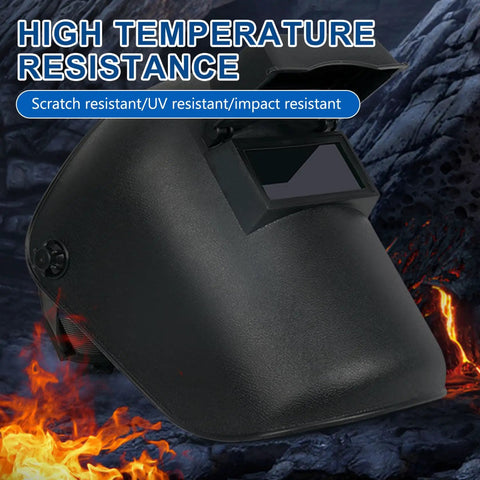 Badass Heavy Duty Auto Darkening Flip Lens Welding Helmet With Superior UV Shielding And Rugged Strap Design For Stick Mig And Flux Core Welding Tasks with high temperature resistance.