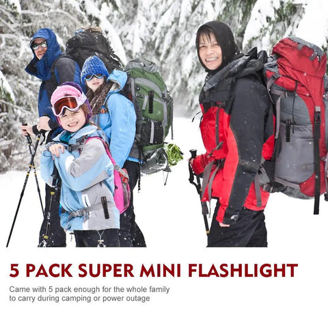 Mini LED Pocket Pen Flashlight 5 Pack Waterproof Zoomable Bright Light For Kids And Outdoor Adventures Portable EDC Utility Up To 300 Lumens Ideal For Camping Hiking Biking And Emergencies