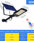 JUDYSSY Patio Lightingsolar Flood Lights Outdoor 50W with solar panel and remote, ideal for garden and path lighting.