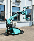 Built Tough Heavy Duty Vacuum Glass Lifter With Adjustable Frame Design And Pro Grade Suction Cup Robot for large sheet glass handling outdoors.