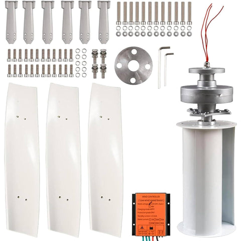 Power Up Your Off Grid Setup With A 3000W Garden Vertical Wind Turbine Kit Featuring Three Phase AC Output MPPT Controller And 12V 24V 48V 220V Options