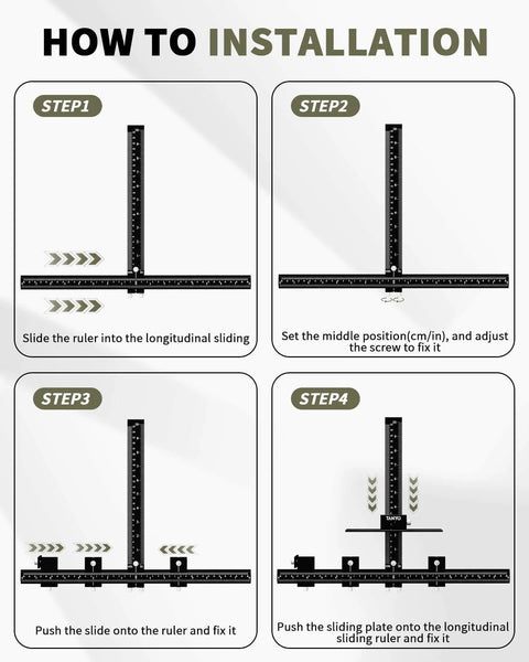 Step-by-step installation guide for Aluminum Cabinet Hardware Jig With Center Punch For Precise Handle And Drawer Installations Pro Grade Template Tool For Cabinet Doors And Pulls Laser Cut Marking Guide Durable Woodworking Kit For Pros.