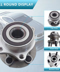 Five-Lug Wheel Hub Bearing Assembly With ABS For Toyota 86 GR86 Scion FR-S Subaru BRZ Crosstrek, three-view display