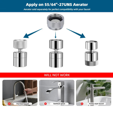 No Sweat 18 Piece Faucet Aerator Adapter Kit In Solid Brass And Chrome Makes Connecting Garden Hoses To Kitchen Or Bathroom Taps A Total Breeze With Universal Male Female Threads For A Rock Solid Fit