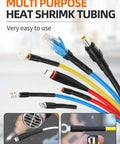 900 Piece Wire Heat Shrink Tubing Kit For Wires Industrial Grade Two To One Shrink Ratio Marine Grade Waterproof
