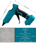 Cordless Hot Glue Gun Compatible With Makita 18V Battery Tool Only Full Size Workhorse with dimensions and specifications