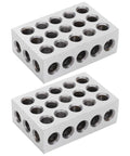 Pro Grade 1 2 3 Block Set With 23 Holes For Ultra Precision Machining Finishing Clamping And Fixturing Heavy Duty Tool Steel Construction