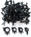 Push Mount Car Wire Clips Kit 40 Pack assorted sizes black nylon clips for universal auto wiring harness routing in cars, UTVs, and trailers