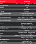 Specifications list for Pro Grade 240x240 Thermal Imaging Camera Handheld Infrared Scanner For HVAC Pros And Home Inspectors