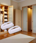 Two Pack White Adhesive Handles Self Stick Wardrobe Cabinet Drawer Pulls No Drill Easy Install For Glass Windows Sliding Doors