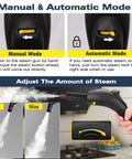1500 Watt Steam Cleaner For Home, Fast Heating Multi Surface Sanitizer, Manual and Automatic mode functionality.