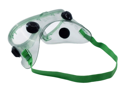Top Notch Safety Goggles For Industrial Use With Indirect Ventilation Anti Fog UV Protection Flexible Vinyl Frame side view