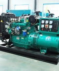 Beefy Industrial Grade Silent Portable Generator Set with high power output, low noise for emergency backup, onsite view