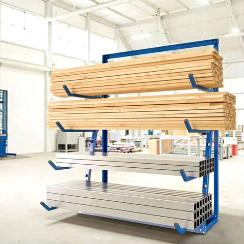Beefy Industrial Cantilever Rack System For Heavy Duty Storage And Lumber Organization Freestanding Alloy Steel Pipe Rack