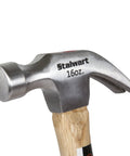 16 Ounce Claw Hammer Handy For DIY And Woodworking With Natural Wood Anti Vibration Handle And Drop Forged Steel Head