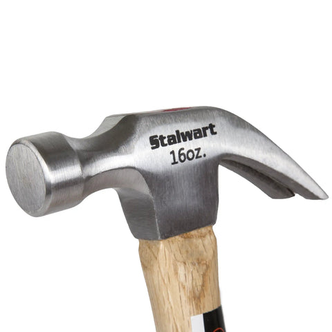 16 Ounce Claw Hammer Handy For DIY And Woodworking With Natural Wood Anti Vibration Handle And Drop Forged Steel Head