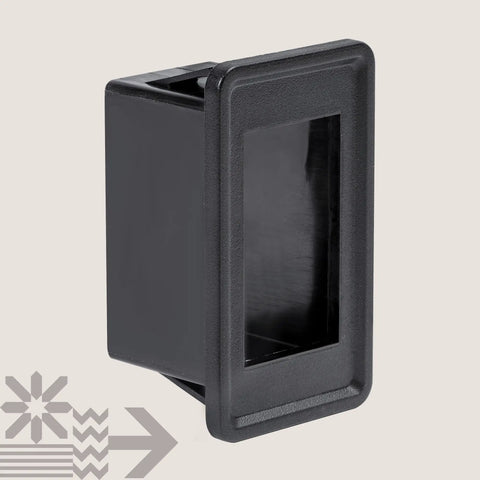 Black 1 Slot Rocker Switch Panel Housing Kit With Industry Standard Fit Heavy Duty Construction Built To Last For A Clean OEM Look