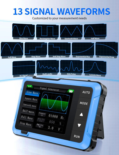 Dope 2 In 1 Handheld Oscilloscope And DDS Signal Generator Portable 10 MHz Bandwidth 48 MSPS Sampling Rate 2 Point 8 Inch Display