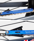 Bike Chain Checker Tool For All Chains Including Shimano SRAM KMC Campagnolo Fast Chain Wear Indicator on a bike chain