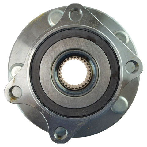 Close-up of Front And Rear Wheel Bearing And Hub Assembly Kit for Subaru Legacy Outback Forester Ascent 2015 2020 four-piece set.