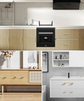 Cabinet and drawer handles installed; 10 Pack Solid Zinc Alloy 5 Inch Center To Center Slim Square Bar Cabinet And Drawer Handles Gold Knurled