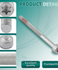 Close-up of bolt from Lower Fuel Injector Nozzle Seal Copper And Bolt Washer Kit for Dodge Sprinter Diesel, showing thread detail