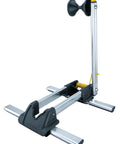 LineUp Portable Folding Bike Stand For 20 To 29 Inch Wheels, Lightweight Aluminum, side view with bike holder detail