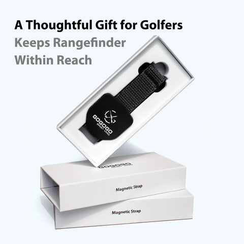 Magnetic Rangefinder Strap With Velcro And Rubber Coated Base Adjustable Golf Rangefinder Holder Band in gift packaging