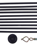 Heavy Duty Drain Clearing Kit With Flexible Snake Rods And Sturdy Rubber Plunger for Kitchen Sink and Bathroom Tub Clogs.