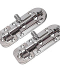 316 Stainless Marine Cabinet Lock Latch Sliding Kit With Polished Mirror Finish, durable and rustproof for boats and RVs