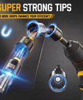 Image of magnetic nut drivers from the 80-Piece Deep Impact Driver Bit Set With Magnetic Nut Drivers SAE and Metric Sockets Universal Sockets.