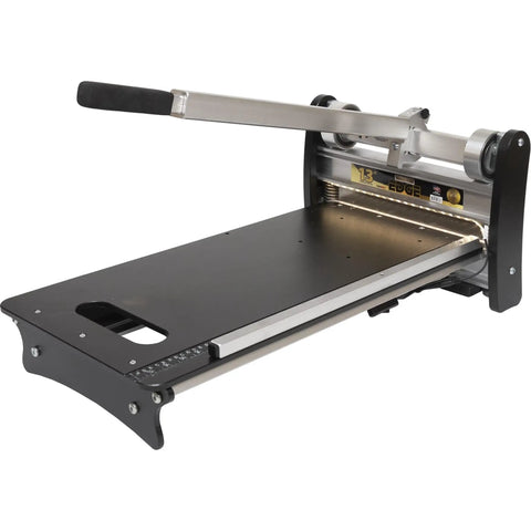 13 Inch Heavy Duty Lvp Flooring Cutter With Built In Led Light And Reinforced Steel Table for precise vinyl plank cutting.