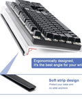 Clear Acrylic Tilted Keyboard Tray For Ergonomic Typing, Keyboard Stand With Silicone Anti Slip Strip, 17 By 5.7 Inch Keyboard Tray For Office Desk, Home And School Go To Desk Setup, featuring soft strip design