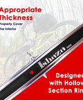 Pack Of 2 Red Rim Strips For 26 Inch Wheels 20 Mm Wide High Pressure Puncture Resistant Elastic PVC Rim Tape on a bike