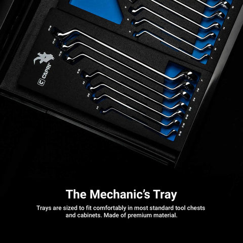 75-Degree Deep Offset Double Box End Wrench Set, SAE 1/4 To 1 In, 7-Piece in Mechanic's Tray for Automotive and DIY