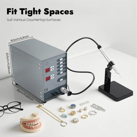 Dope Pulse Arc Jewelry Welder 110V With 50-600A Adjustable Current for Gold Silver Rings and Chains, DIY Spot Weld Kit with Gun