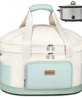 Heavy Duty Six To Eight Quart Slow Cooker Carry Bag With Double Layer Shell Zero Fuss Travel For Family Dinners And Big Time Potlucks Keeps Meals Hot On The Go Making Tailgate Feeds A Huge Win For Any Grub Boss with a zippered front pocket.