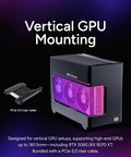 NR200P V3 Mini ITX Case with vertical GPU mount and PCIe 5.0 riser cable for 361.5mm GPUs