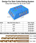 Upgraded Drill Guide Jig With 3 Angles 30 45 90 Degrees For Angled And Straight Holes Includes 4 Drill Bit Sizes diagram