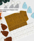 Dope 26 Piece Alphabet Polymer Clay Cutters Set Uppercase Letters For Polymer Clay Molds And DIY Crafts Durable Plastic Tools