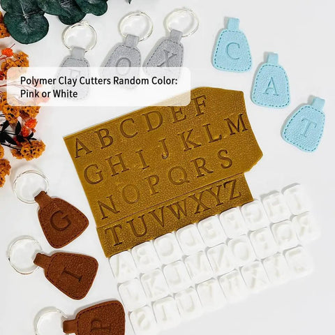 Dope 26 Piece Alphabet Polymer Clay Cutters Set Uppercase Letters For Polymer Clay Molds And DIY Crafts Durable Plastic Tools