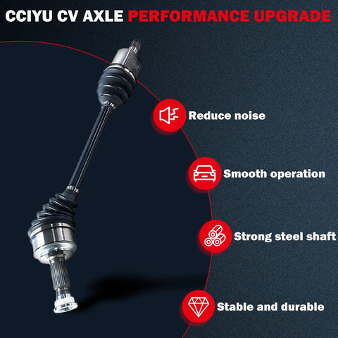Front Left CV Axle Shaft Assembly For Honda Accord 2008 To 2015 Civic And Acura Tsx Straight Swap Oem Driveline Joint detailed view