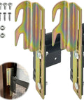 Straight Up Heavy Duty Headboard Conversion Brackets For Metal Bed Frames with included screws and nuts for installation.