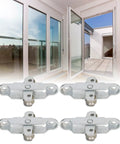 Heavy Duty Stainless Steel Double Wheel Roller Pulleys 4 Pack Dead Silent Glide Track Wheels For Sliding Closet Doors And Cabinet Windows Easy Swap Smooth Ride in a modern setting with sliding glass doors.