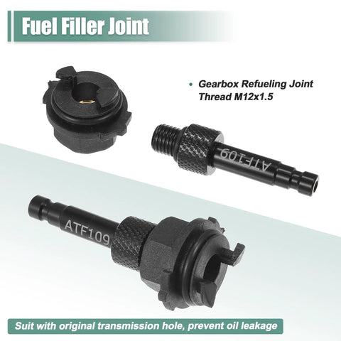 4 Piece Transmission Oil Filling Tool Adapter Set for Mercedes Benz 2015 and Up 725 Gearbox, 9 Speed Fuel Filler Joint