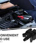 Quick Connect Coolant Tube Connector Pair For Car Radiator Hose And Coolant Outlet Fitting, heat resistant, installed on engine.