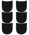 6 Pack Shoe Heel Repair Rubber Pads Replacement For Boots And Shoes Anti Slip Sole Protectors 4mm thick black pads