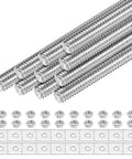 Rugged M4x40mm Stainless Threaded Rod Set With Nuts And Washers 304 Stainless Steel Built To Last Fully Threaded Bar Studs