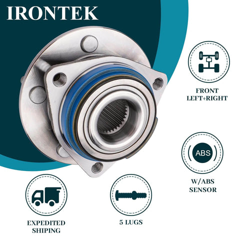 Front Wheel Hub And Bearing Assembly 513121M With ABS 5 Lug For Cadillac Eldorado Seville DeVille DTS 1997 To 2011